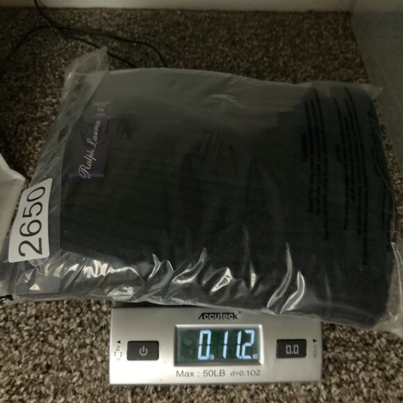 Ralph Lauren Purple Label Sweater Cashmere Ribbed V Neck Charcoal Gray Mens XL - Picture 11 of 11